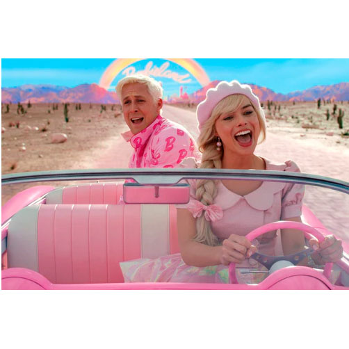 CHEVROLET CORVETTE 1956 - BARBIE LA PELÍCULA - Llavero · imagen 5