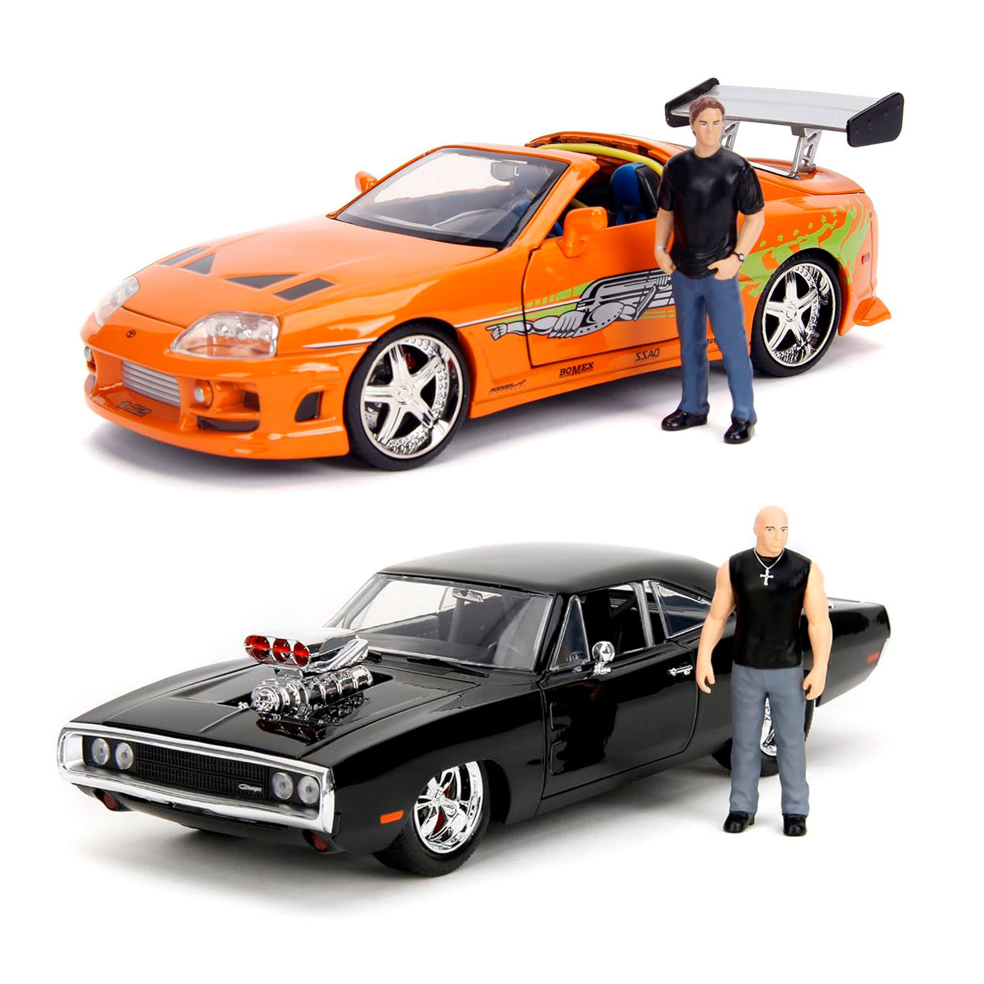Dodge Charger R/T + TOYOTA SUPRA MK4 + Personaje Brian O’Conner + DOM TORETTO - Rápidos y Furiosos · imagen 1